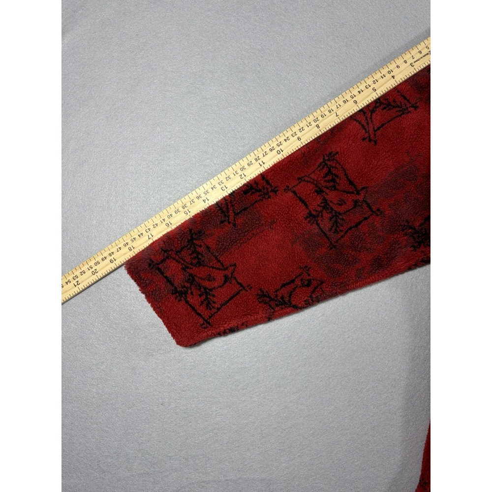 Vtg Artisans Sunschein Designs Cardinal Sweater Birds Red Black Made in USA - Picture 4 of 7